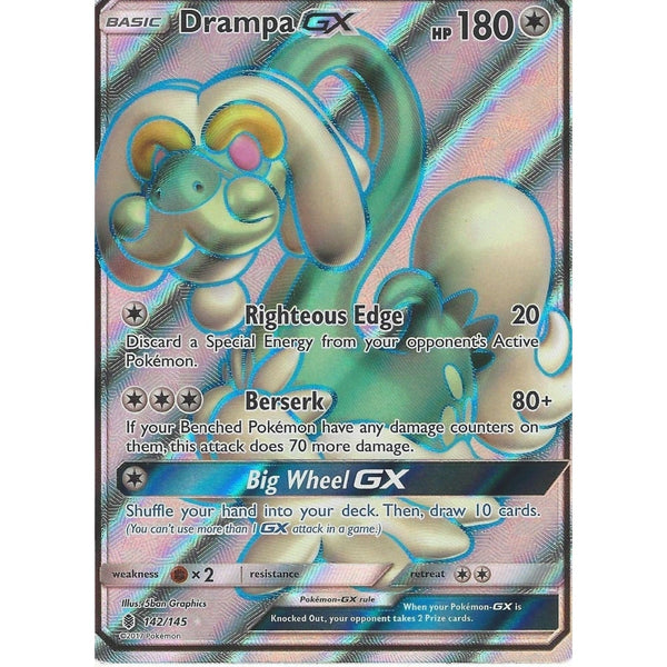 drampa gx pokemon card Sun & Moon Guardians Rising Card: - 142/145 - FULL A Play Condition:Lightly Played Kieran RarityUltra Rare Hit Points180 Obscure Pokemon Hacks ON