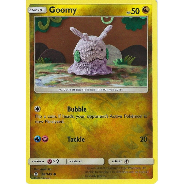 Pokemon Sun &amp; Moon Guardians Rising Card: GOOMY - 94/145 - REVERSE HOLO