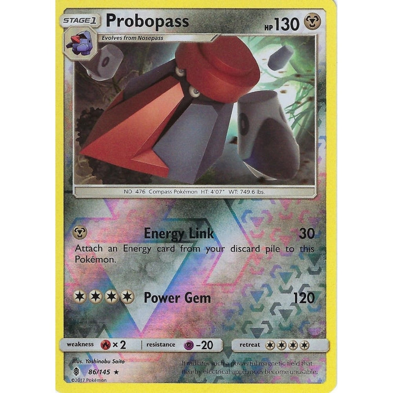 Pokemon Sun & Moon Guardians Rising Card: PROBOPASS - 86/145 - REVERSE - Recaptured LTD Pokemon Sun & Moon Guardians Rising Card: PROBOPASS - 86/145 - REVERSE - Recaptured LTD