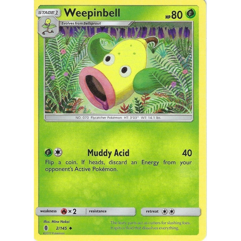 pokemon weepinbell card Cards | Dex If heads Pokemon Sun & Moon Guardians