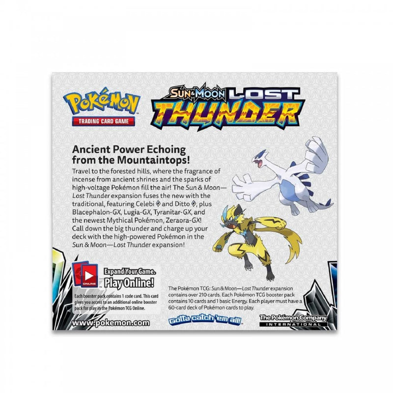 Pokemon Sun & Moon Lost Thunder Sealed Booster Box of 36 Packs SM-8 TC