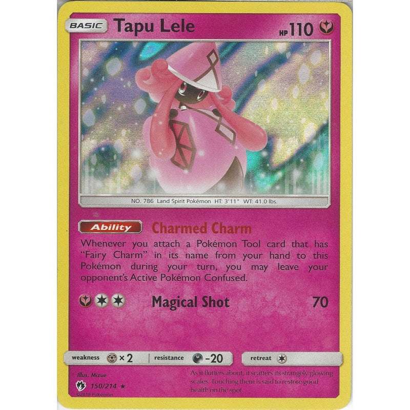 Pokemon Tapu Lele - 150/214 - Rare Holo Card - SM8 Lost Thunder - Recaptured LTD Pokemon Tapu Lele - 150/214 - Rare Holo Card - SM8 Lost Thunder - Recaptured LTD