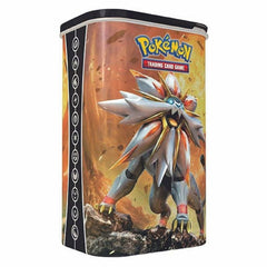 Pokemon TCG Sun & Moon Solgaleo Deck Shield Tin - 2 Booster Packs +Ene