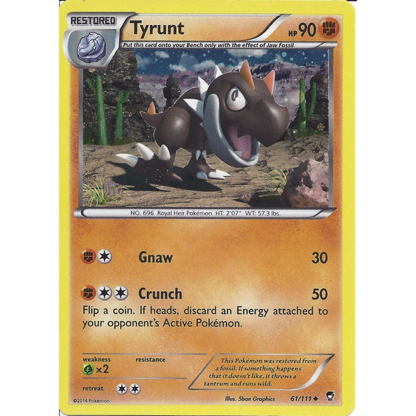 Pokemon TYRUNT 61/111 ALTERNATE HOLO - PROMO CARD