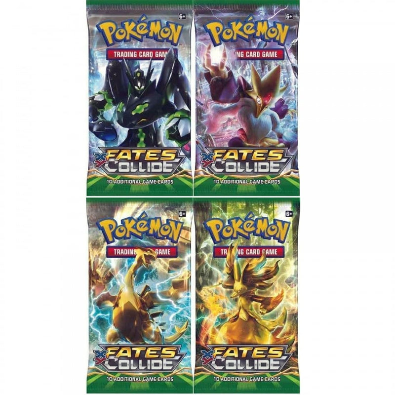 Pokemon: XY-10 Fates Collide 4 Sealed Booster Packs - Recaptured LTD Pokemon: XY-10 Fates Collide 4 Sealed Booster Packs - Recaptured LTD