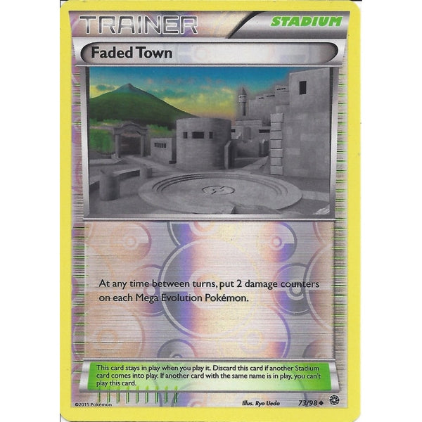 Pokemon XY Ancient Origins Card - FADED TOWN 73/98 REV HOLO