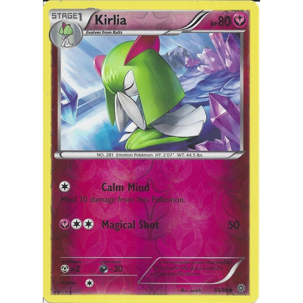 Pokemon XY Ancient Origins Card - KIRLIA 53/98 REV HOLO