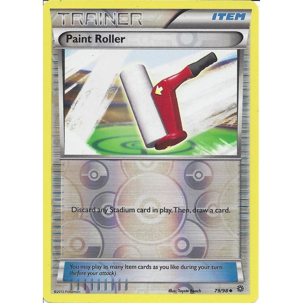 Pokemon XY Ancient Origins Card - PAINT ROLLER 79/98 REV HOLO