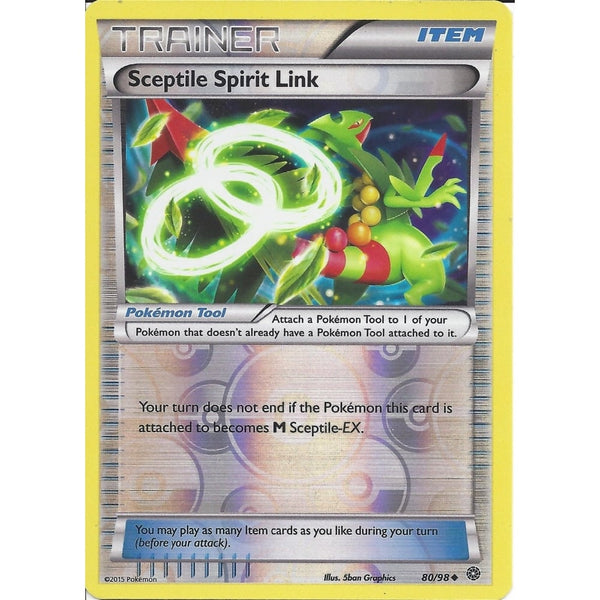 Pokemon XY Ancient Origins Card - SCEPTILE SPIRIT LINK 80/98 REV HOLO