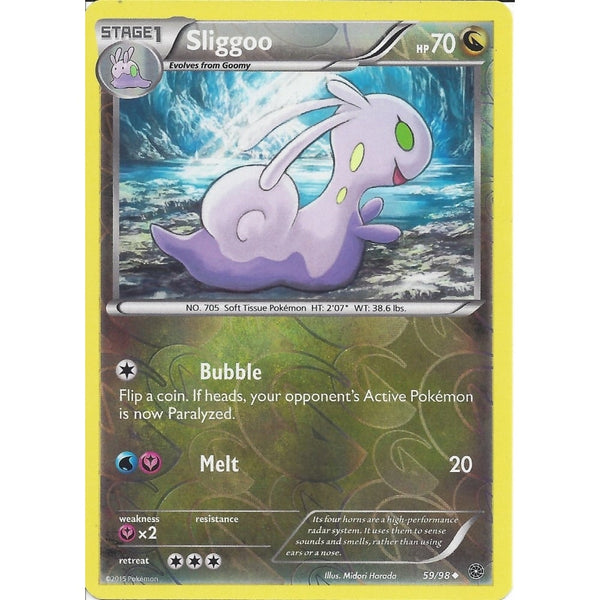 Pokemon XY Ancient Origins Card - SLIGGOO 59/98 REV HOLO