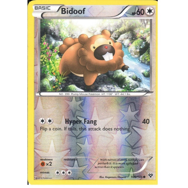 POKEMON XY - BIDOOF 106/146 REV HOLO