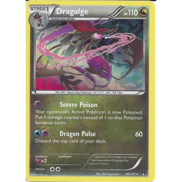 Pokemon XY BREAK-POINT - DRAGALGE 86/122 RARE HOLO