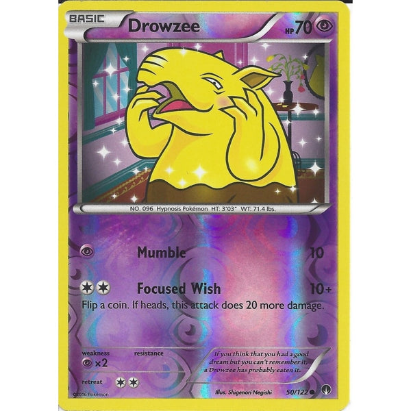 Pokemon XY BREAK-POINT - DROWZEE 50/122 REV-ERSE HOLO