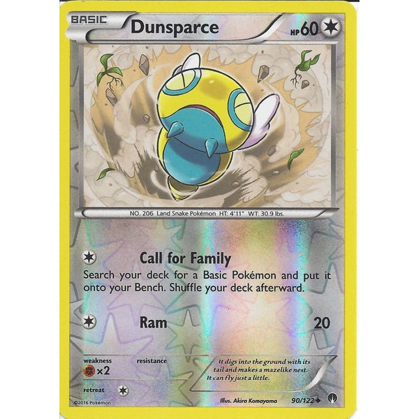 Pokemon XY BREAK-POINT - DUNSPARCE 90/122 REV-ERSE HOLO