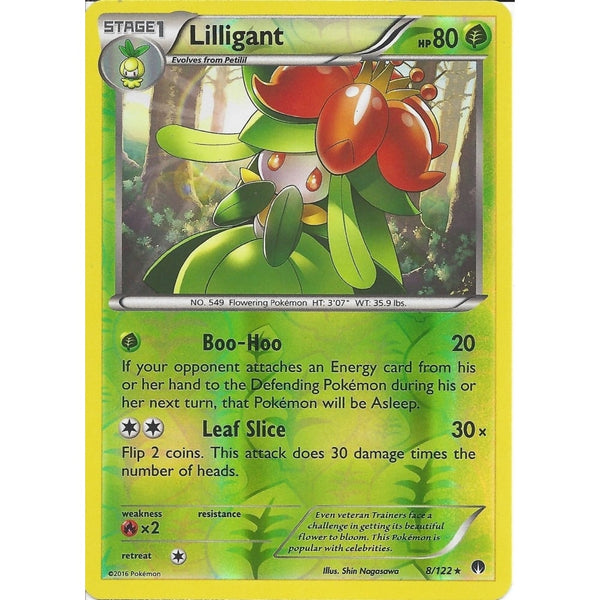 Pokemon XY BREAK-POINT - LILLIGANT 8/122 REV-ERSE HOLO