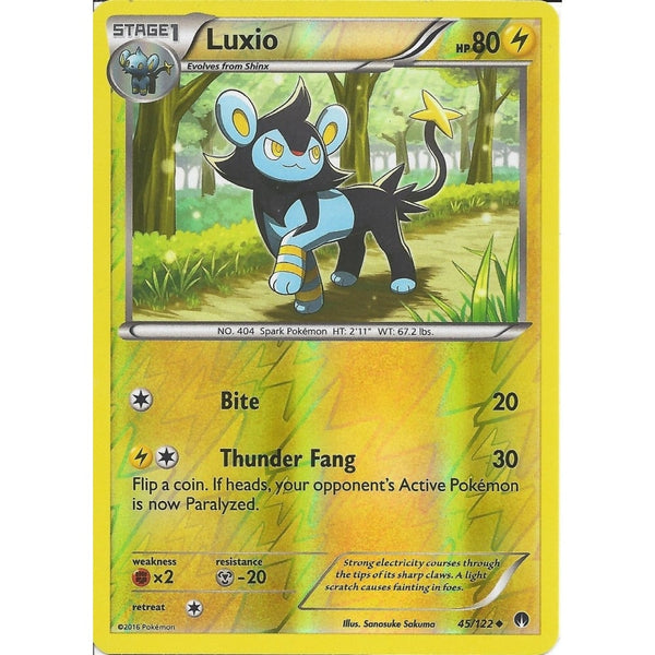 Pokemon XY BREAK-POINT - LUXIO 45/122 REV-ERSE HOLO