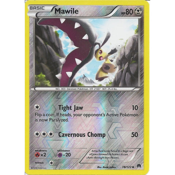 Pokemon XY BREAK-POINT - MAWILE 78/122 REV-ERSE HOLO