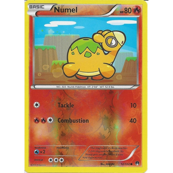 Pokemon XY BREAK-POINT - NUMEL 12/122 REV-ERSE HOLO
