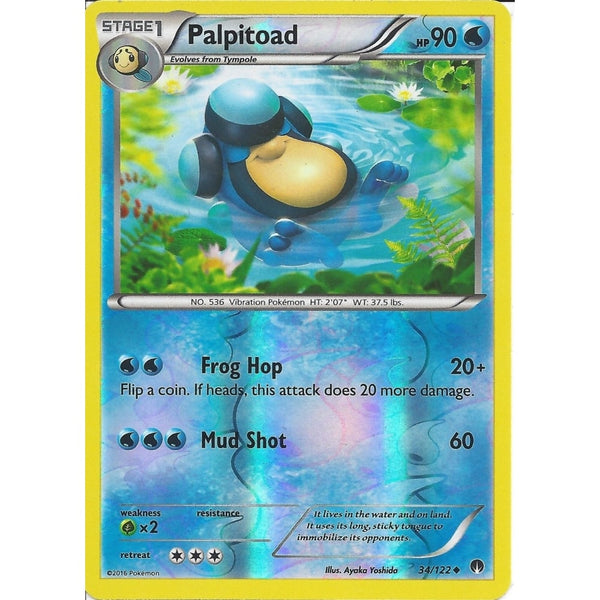 Pokemon XY BREAK-POINT - PALPITOAD 34/122 REV-ERSE HOLO