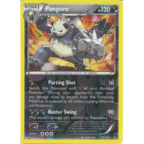 Pokemon XY BREAK-POINT - PANGORO 75/122 REV-ERSE HOLO