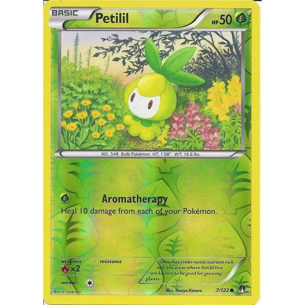 Pokemon XY BREAK-POINT - PETILIL 7/122 REV-ERSE HOLO