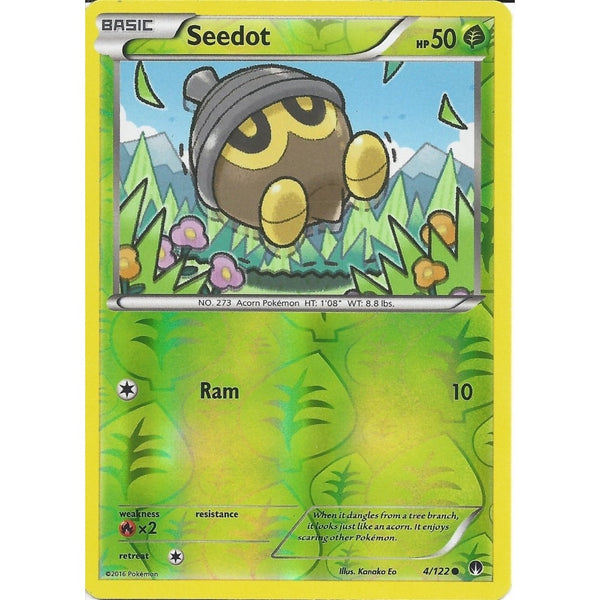 Pokemon XY BREAK-POINT - SEEDOT 4/122 REV-ERSE HOLO