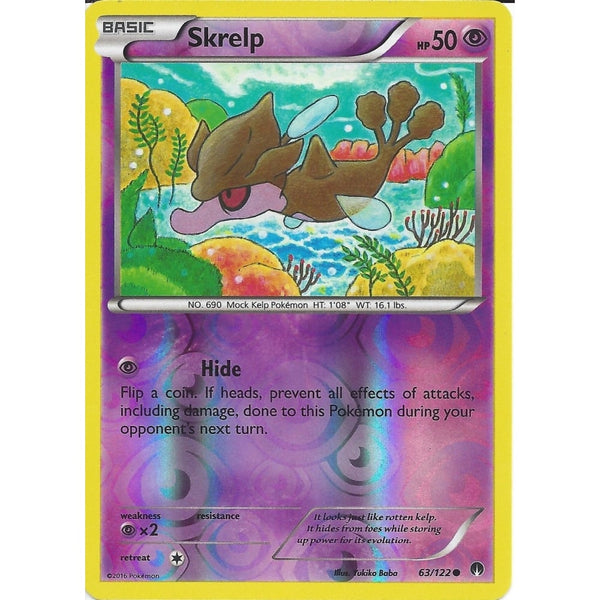 Pokemon XY BREAK-POINT - SKRELP 63/122 REV-ERSE HOLO