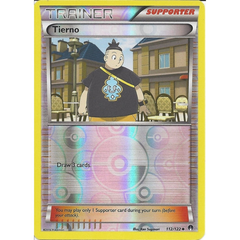 Pokemon XY BREAK-POINT - TRAINER- TIERNO 112/122 REV-ERSE HOLO