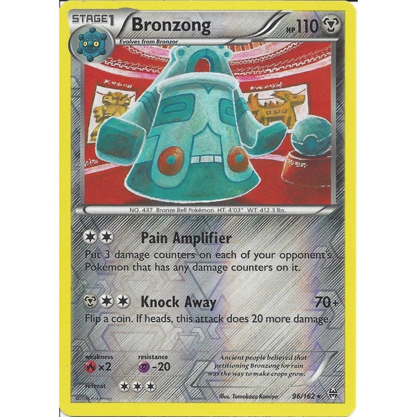 Pokemon XY BREAK THROUGH - BRONZONG 96/162 REVERSE HOLO