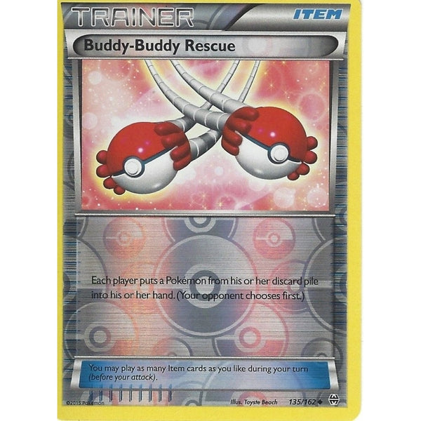 POKEMON XY BREAK THROUGH - BUDDY-BUDDY RESCUE 135/162 REV HOLO