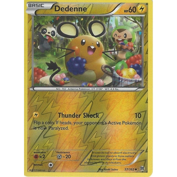 POKEMON XY BREAK THROUGH - DEDENNE 57/162 REV HOLO