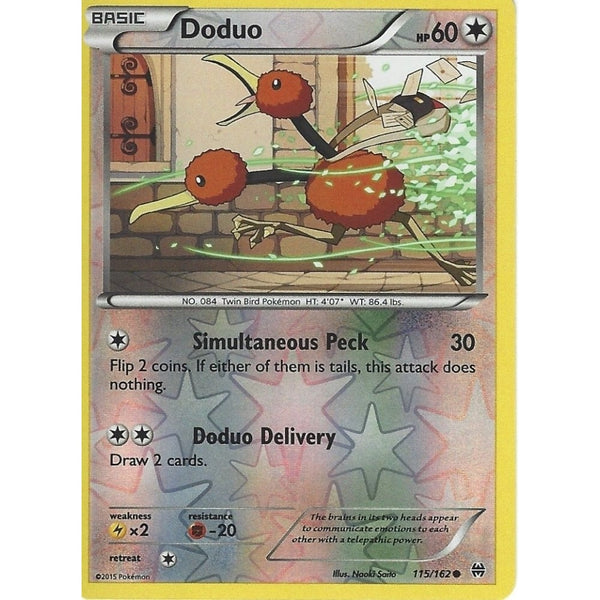 POKEMON XY BREAK THROUGH - DODUO 115/162 REV HOLO