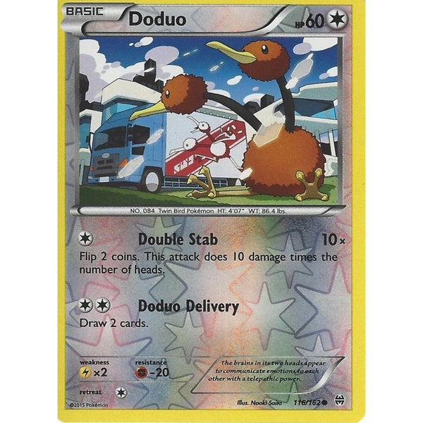 POKEMON XY BREAK THROUGH - DODUO 116/162 REV HOLO
