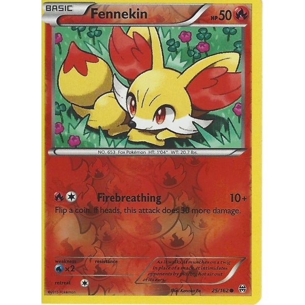 POKEMON XY BREAK THROUGH - FENNEKIN 25/162 REV HOLO