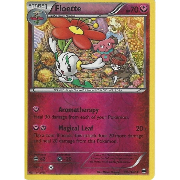 POKEMON XY BREAK THROUGH - FLOETTE 102/162 REV HOLO