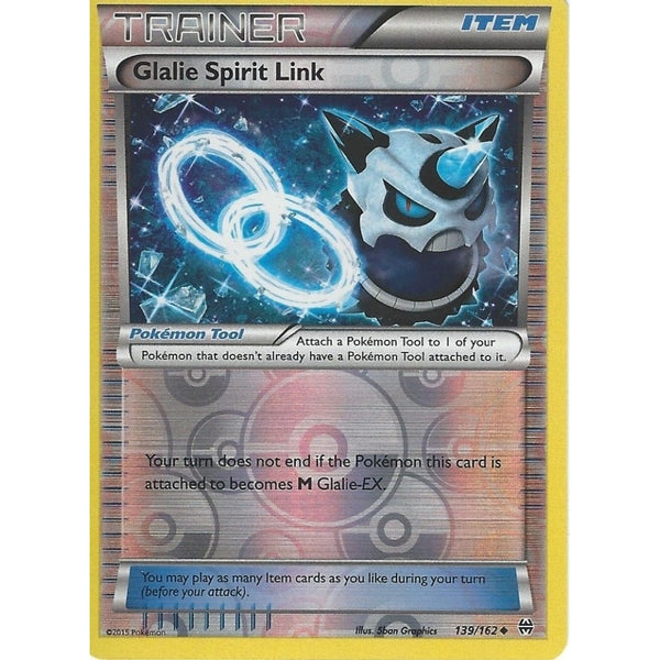 POKEMON XY BREAK THROUGH - GLALIE SPIRIT LINK 139/162 REV HOLO