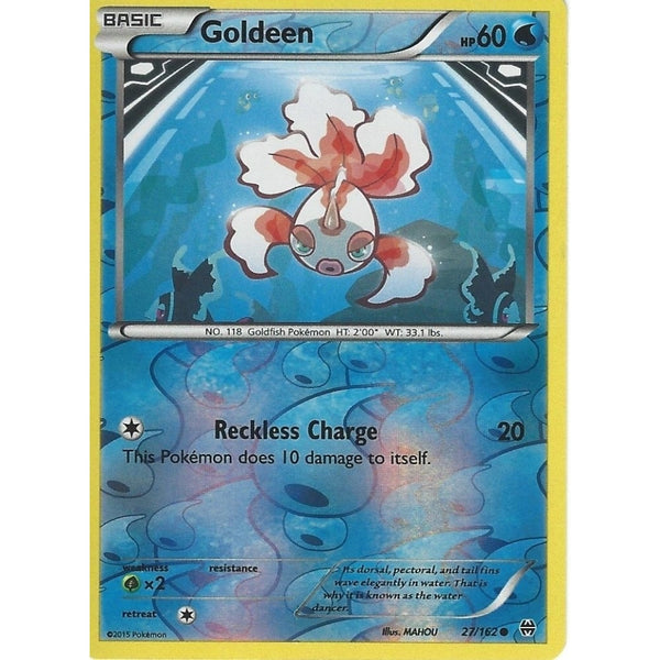 POKEMON XY BREAK THROUGH - GOLDEEN 27/162 REV HOLO