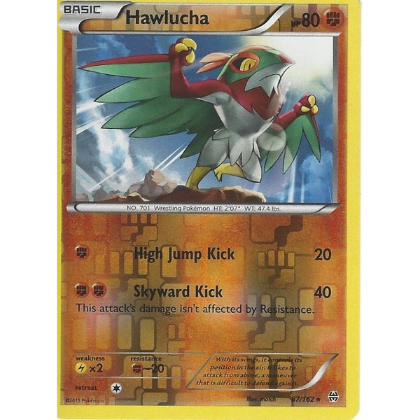 POKEMON XY BREAK THROUGH - HAWLUCHA 87/162 REV HOLO
