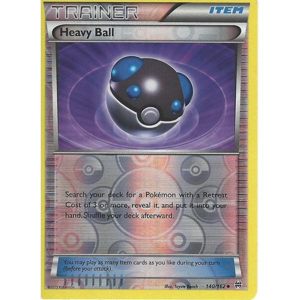 POKEMON XY BREAK THROUGH - HEAVY BALL 140/162 REV HOLO