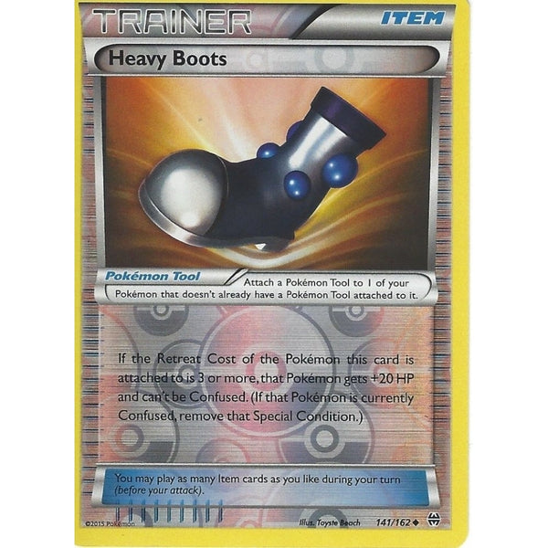 POKEMON XY BREAK THROUGH - HEAVY BOOTS 141/162 REV HOLO