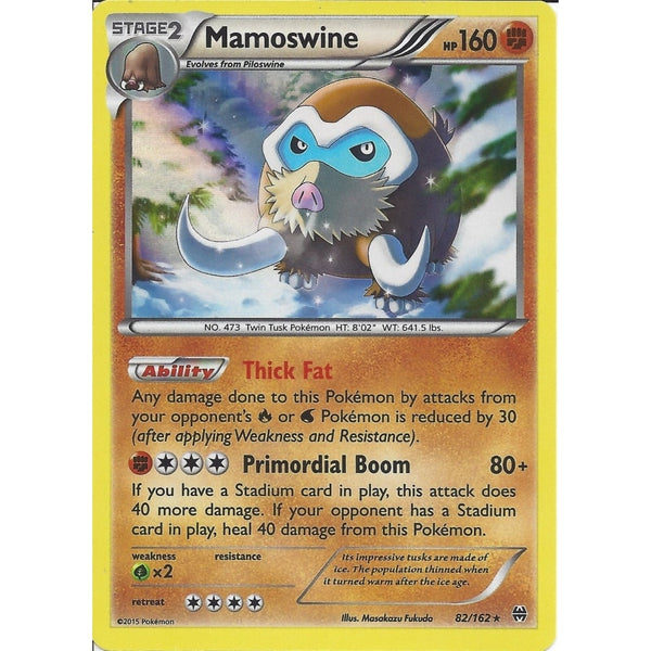 Pokemon XY BREAK THROUGH - MAMOSWINE 82/162 HOLO