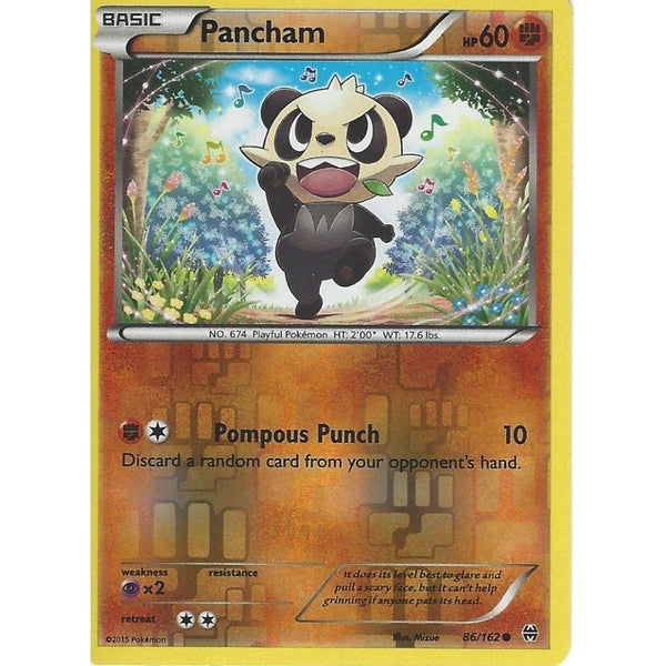 POKEMON XY BREAK THROUGH - PANCHAM 86/162 REV HOLO