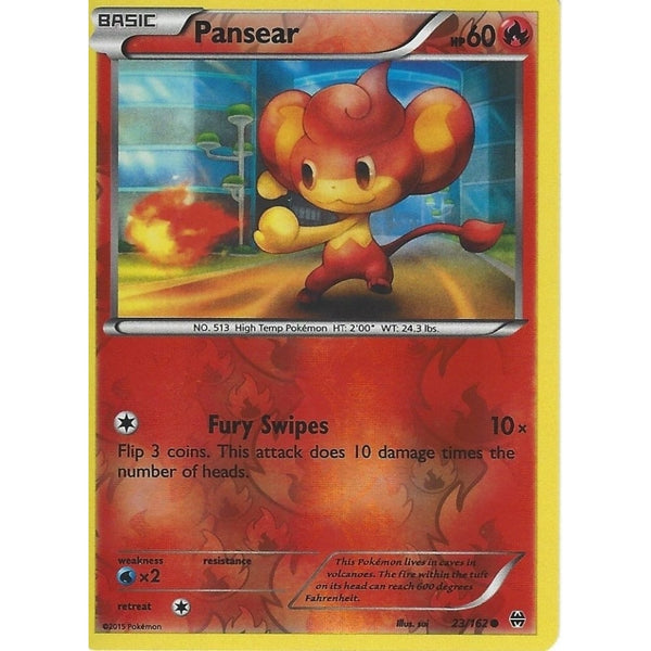 POKEMON XY BREAK THROUGH - PANSEAR 23/162 REV HOLO
