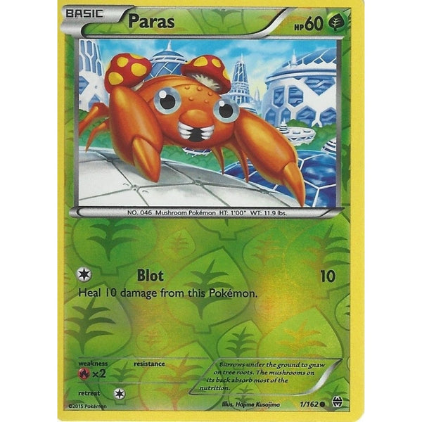 POKEMON XY BREAK THROUGH - PARAS 1/162 REV HOLO