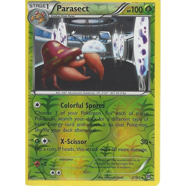 POKEMON XY BREAK THROUGH - PARASECT 2/162 REV HOLO