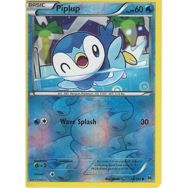 POKEMON XY BREAK THROUGH - PIPLUP 36/162 REV HOLO