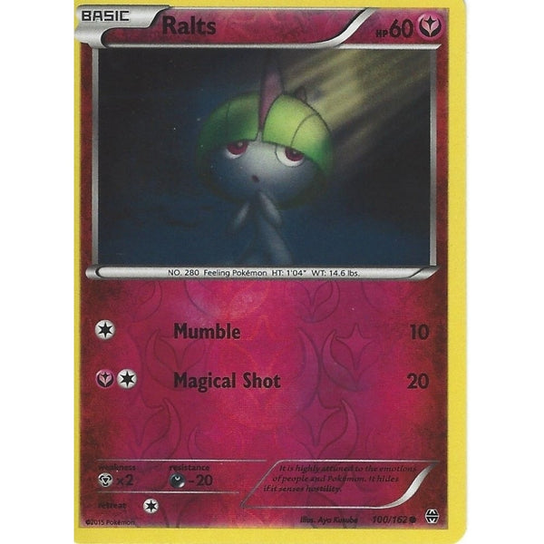 POKEMON XY BREAK THROUGH - RALTS 100/162 REV HOLO