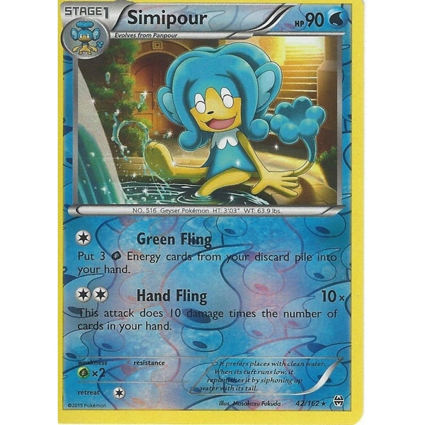 POKEMON XY BREAK THROUGH - SIMIPOUR 42/162 REV HOLO