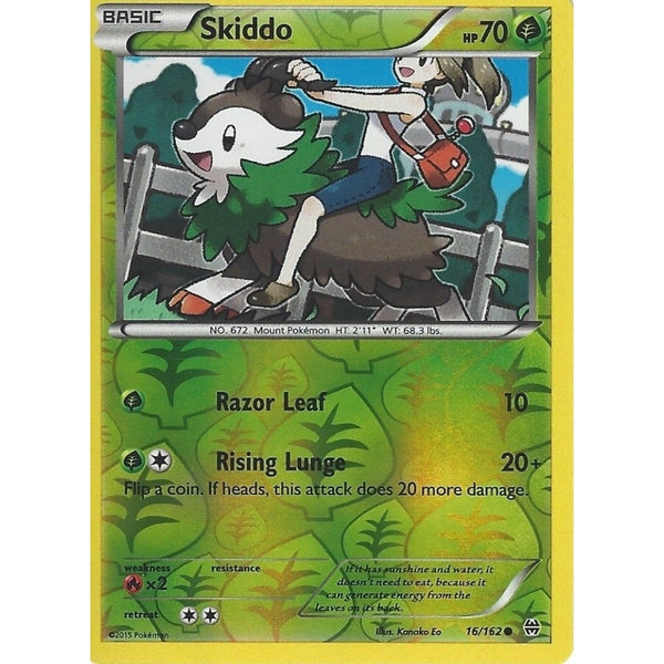 POKEMON XY BREAK THROUGH - SKIDDO 16/162 REV HOLO