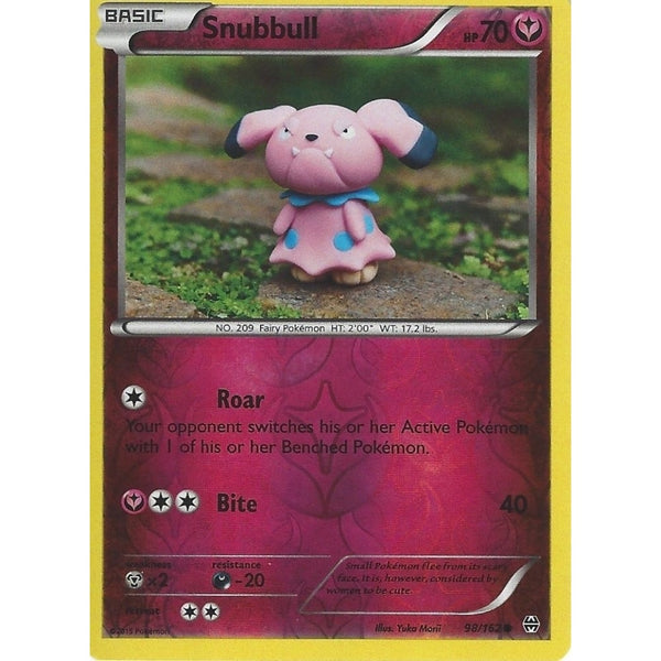 POKEMON XY BREAK THROUGH - SNUBBULL 98/162 REV HOLO